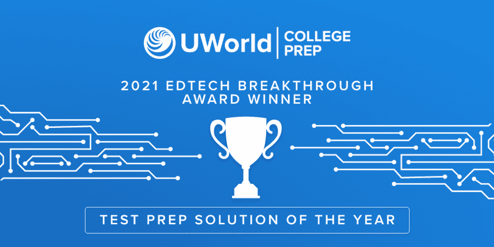 UWorld College Prep Wins EdTech Breakthrough Award