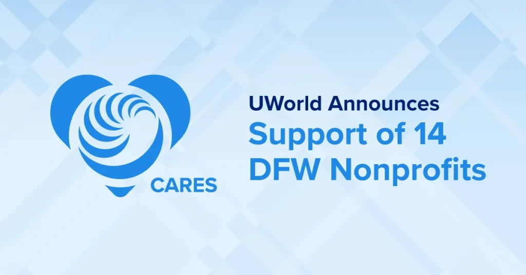 UWorld Announces Support of 14 DFW Nonprofits