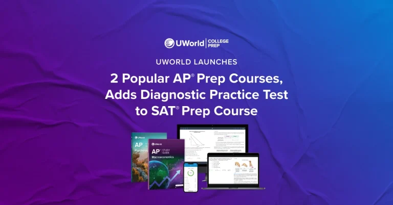 UWorld Launches 2 Popular AP® Prep Courses, Adds Diagnostic Practice Test to SAT® Prep Course
